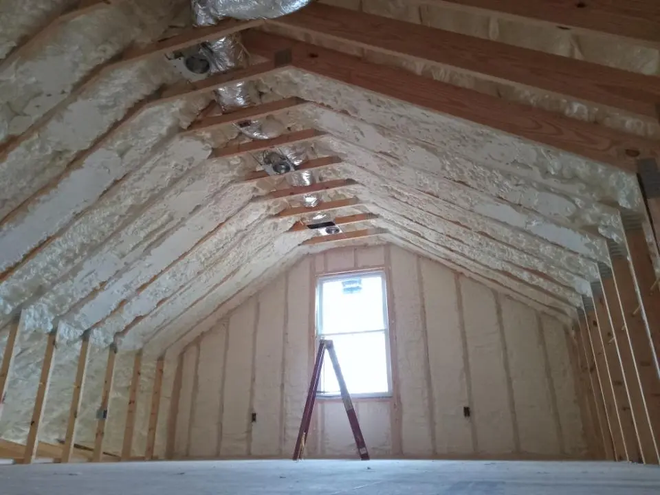 Spray foam roofing application for Crawl Space Insulation project in Katy